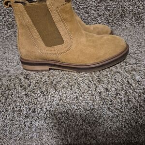 Zara Tan Suede Chelsea Boots